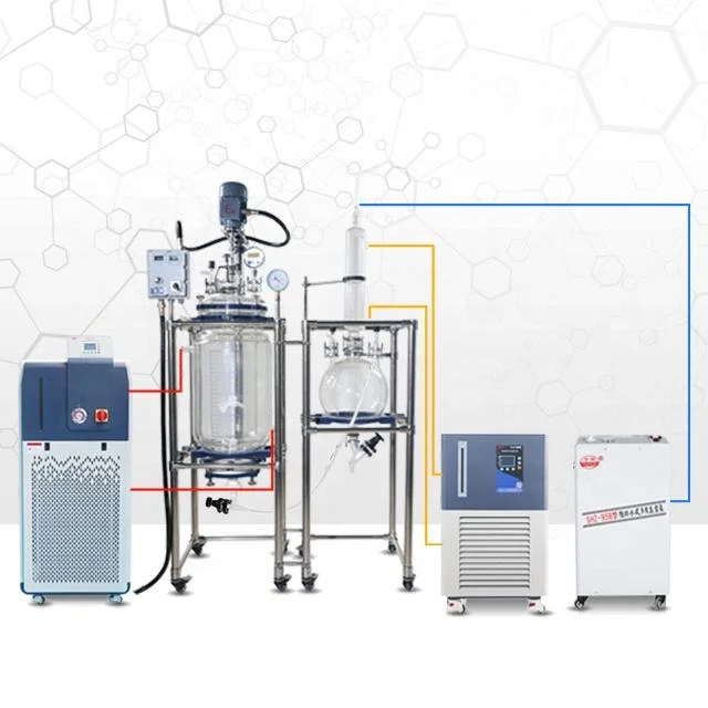 Yuhua 10L 20L 50L Lab Chemical Filter Glass Reactor Crystallization Reactor