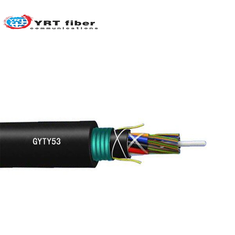 GYTY53 8-Core Low-Smoke and Halogen-Free Raw Material Processing Flame-Retardant Optical Cable