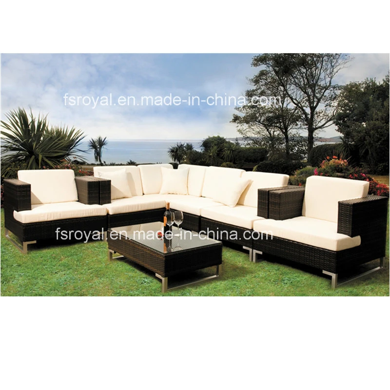 Freizeit Hotel / Home Wasserdicht Moderne Uphostery Rattan Sofa Set Lounge Chair Gartenmöbel