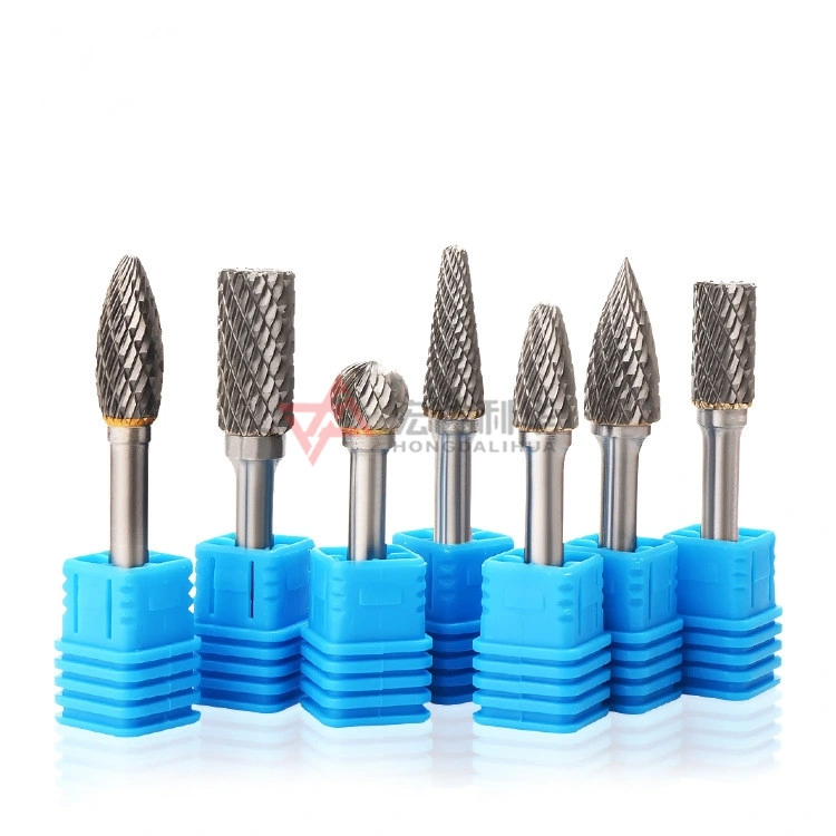 1/8'' Shank Solid Carbide Burrs, Rotary Cutters, Rotary Files with 3mm, 6mm, 8mm, 10mm, 12mm, 16mm Shank Diameter with Single or Double Cutters