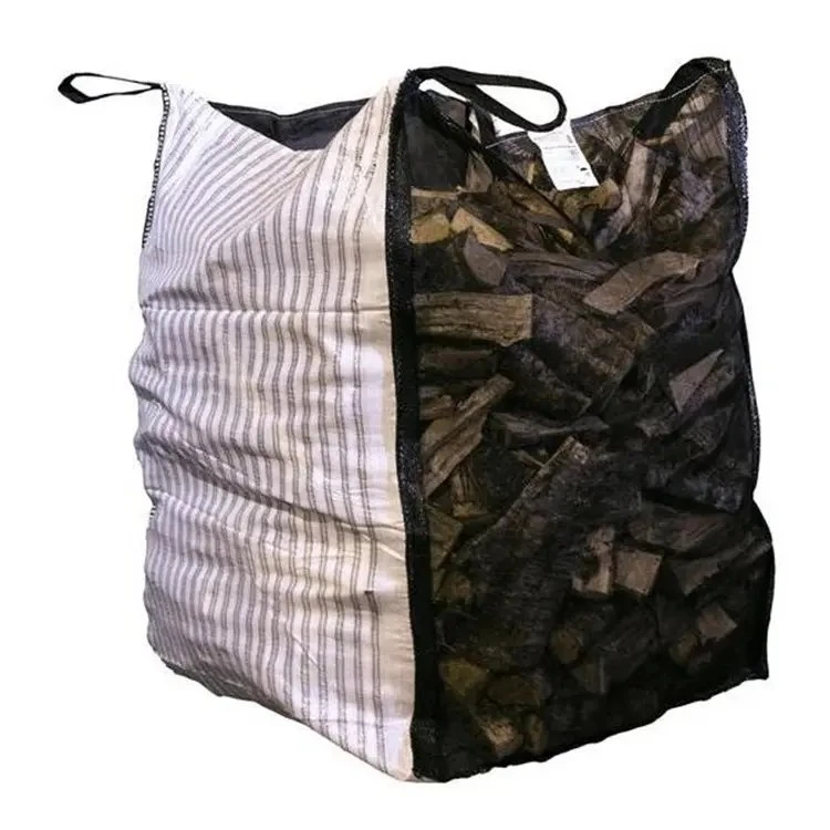 High quality/High cost performance UV Treated FIBC Ventilated Jumbo Bags 1000kg 1500kg Big Vented Log Sacks Firewood Packaging Breathable Mesh PP Bags