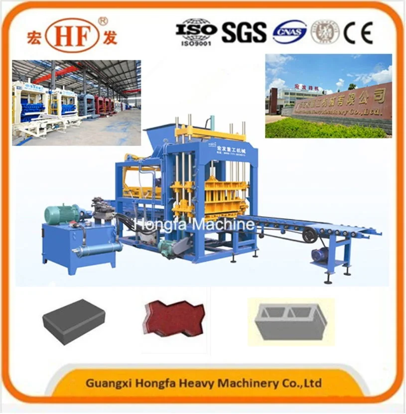 Medium Automatic Concrete Hollow / Solid / Paving / Permeable Brick Block Making Machine