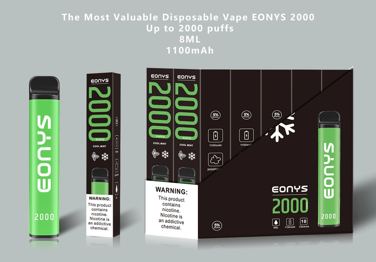 Factory Wholesale/Supplier Most Popular in The USA Disposable/Chargeable Vape Pen No MOQ Eonys2000 Wholesale/Supplier Disposable/Chargeable Vape