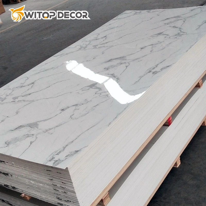 PVC Marble Sheet Waterproof White and Black Marble Color PVC Wall Panel Marble Sheet