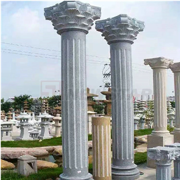 Granite Marble Column Carved Stone Pillar Design for Indoors Interior Design Pillars for Sale