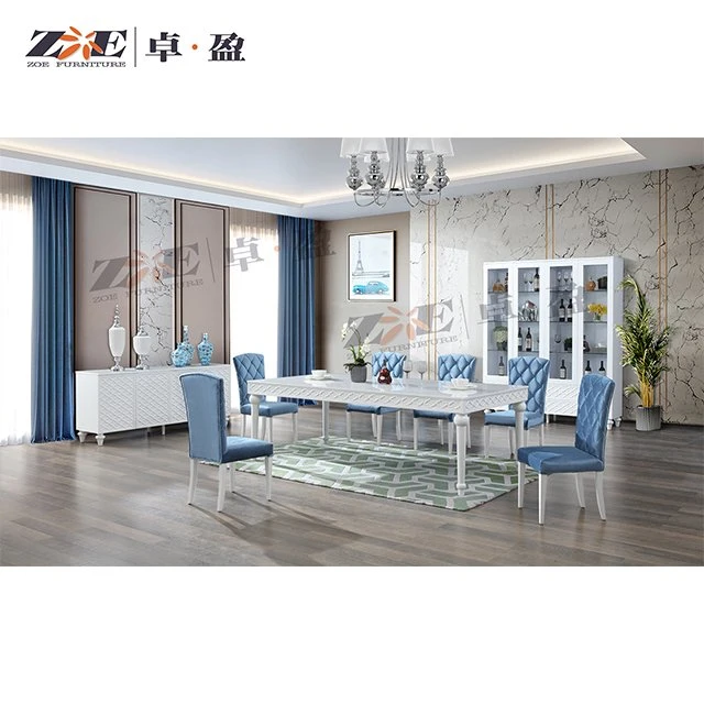 Home Wooden Dining Room Furniture Set in Wooden Carving Designs