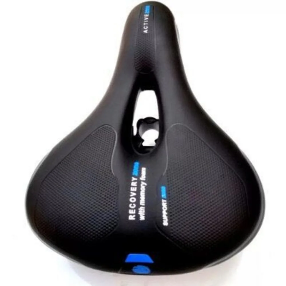 Slow Rebound Memory Foam Bicycle Saddle Hollow Ergonomic Bicycle Seat Wide Touring +Waterproof and Breathable MTB Saddle Wyz20324