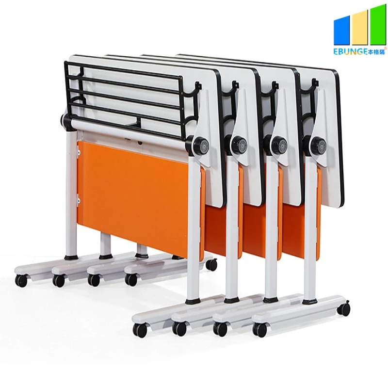 Office Meeting Sliding Movable Adjustable Conference Room Stackable Folding for Training Tables