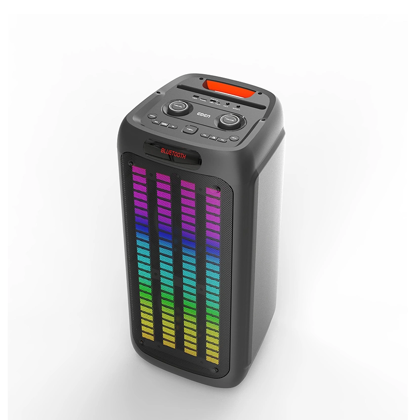 2022 Nuevo diseño potente PA su uso en casa DJ doble de 8 pulgadas de Karaoke portátil inalámbrico Bluetooth parte profesional de altavoces de audio