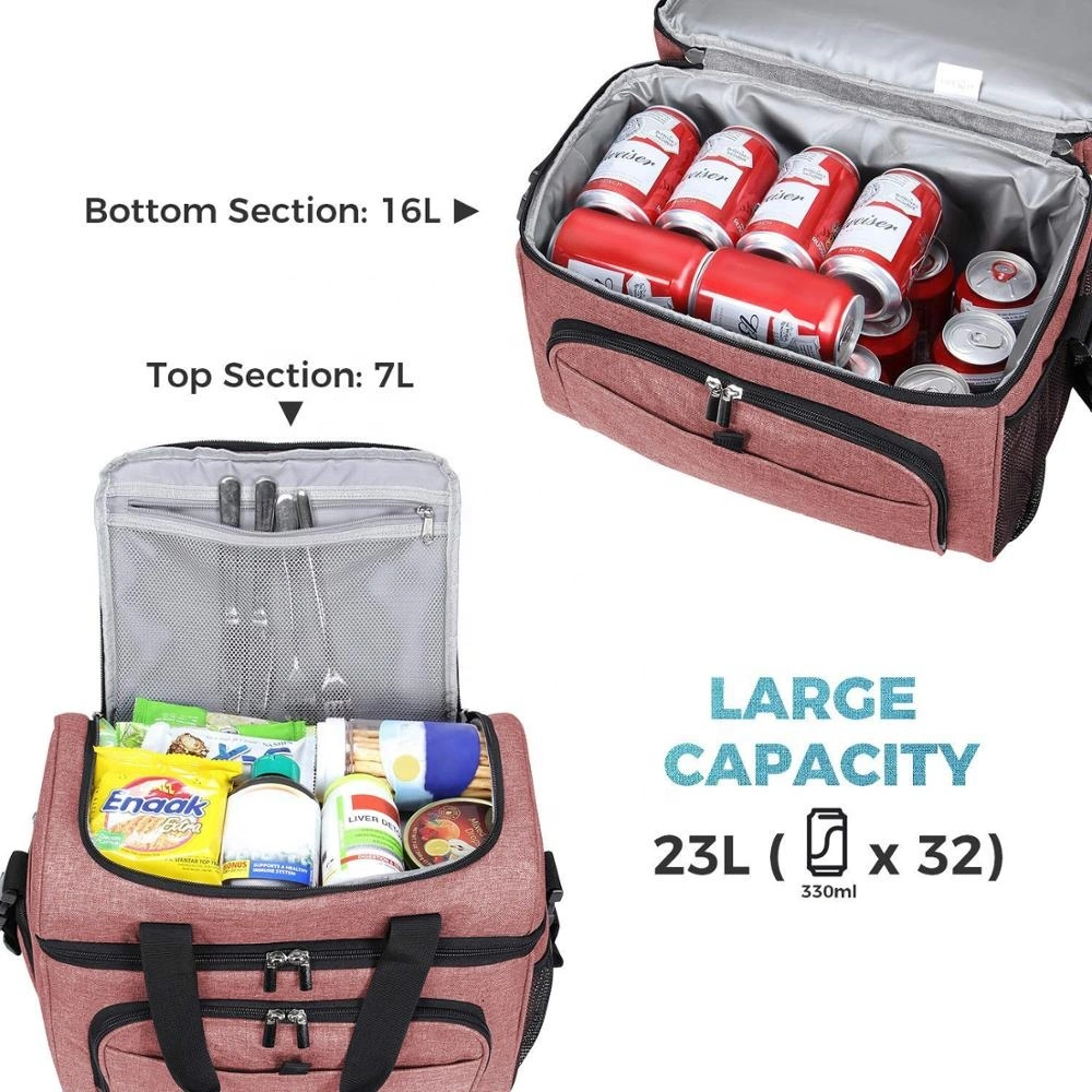 Soft Leakproof Liner Tote Insulated Cooler Lunch Bag Picnic