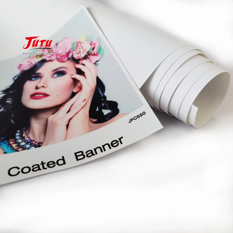 Jutu Customized Outdoor Printing Media PVC Advertising Material Frontlit Flex Banner