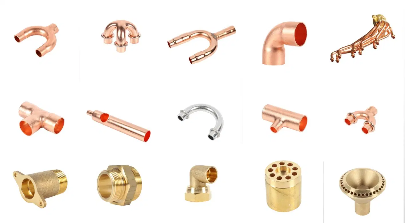 Degree Elbow Copper End Feed Plumbing Pipe Fitting for Gas Water Oil