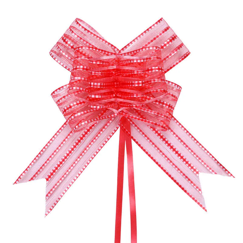 Wrapping Pull Bows Colorful Christmas Ribbon Bow Gift Box Bow for Gift Wedding Christmas Party