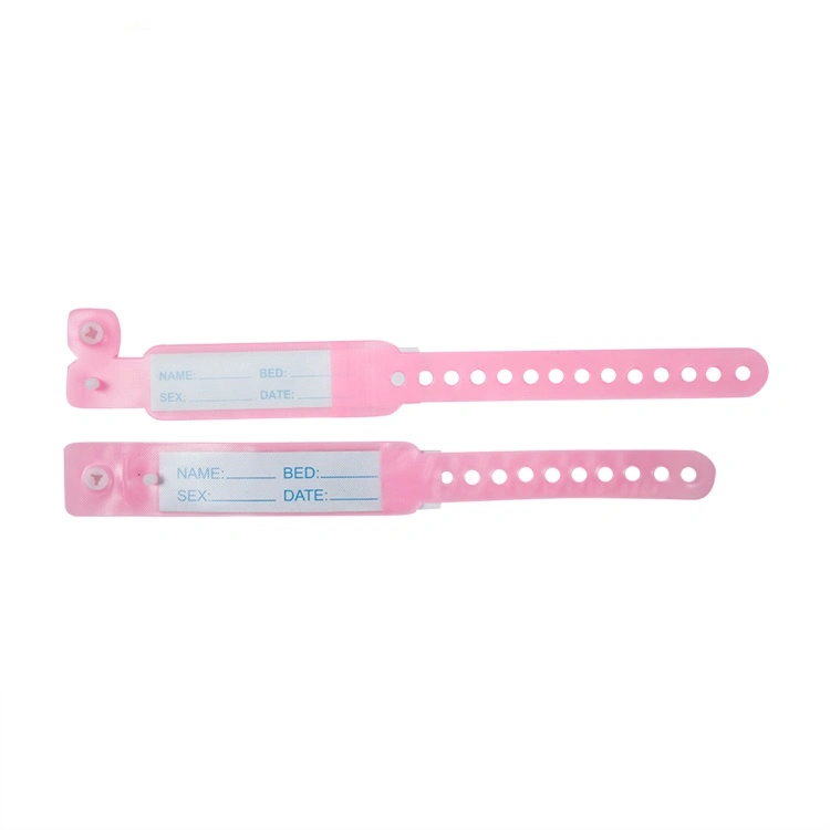 China Factory Wholesale PVC Medical Hospital ID Wristbands