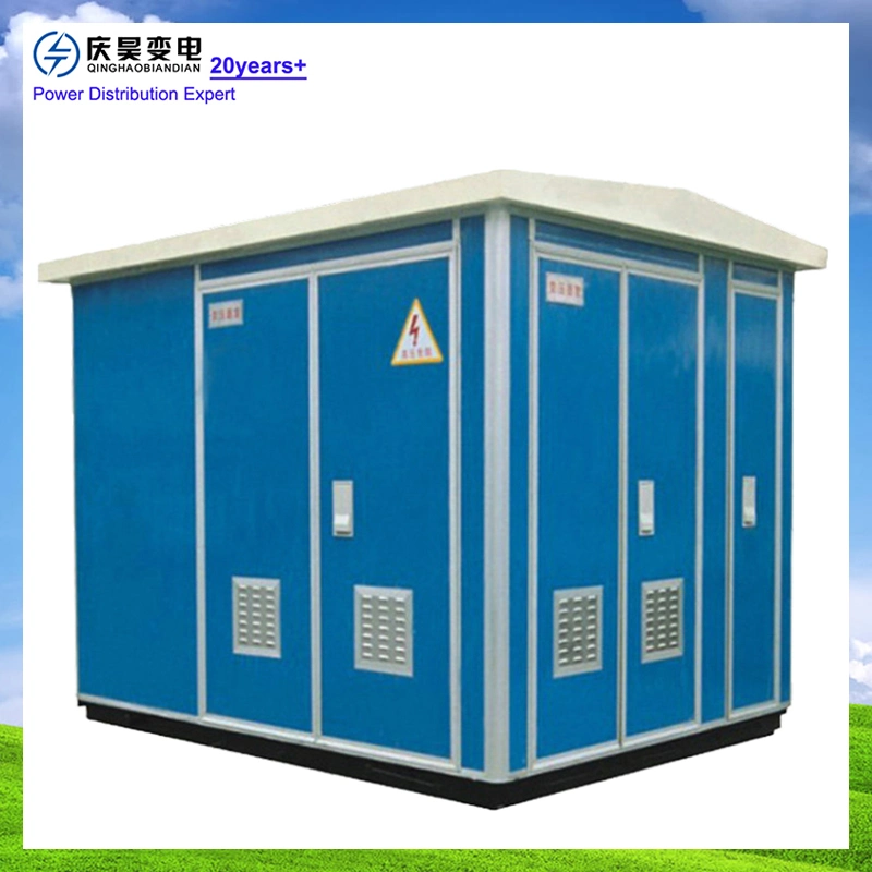 Box Type 3 Three Phase Step up Down Power Transmission Distribution Electrical Transformer Complete Compact Prefabricated Substation Price 10/0.4kv 100-2500kVA