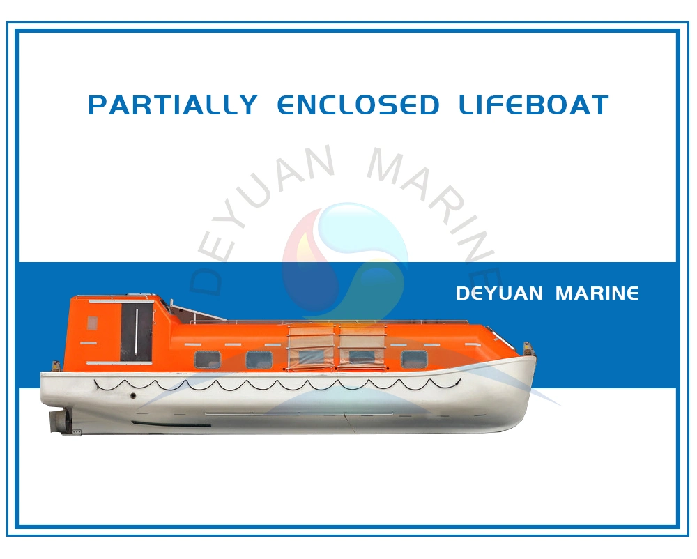 Solas Partially Enclosed Davit-Launched Lifeboat with 20 Person Capacity