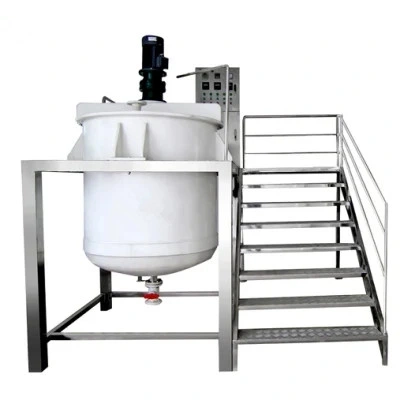 Industrial Chemical Mixer Tank Anti Corrosive Plastic Mixer Tank Toilet Soap Mixing Machine PP Blender with Agitator