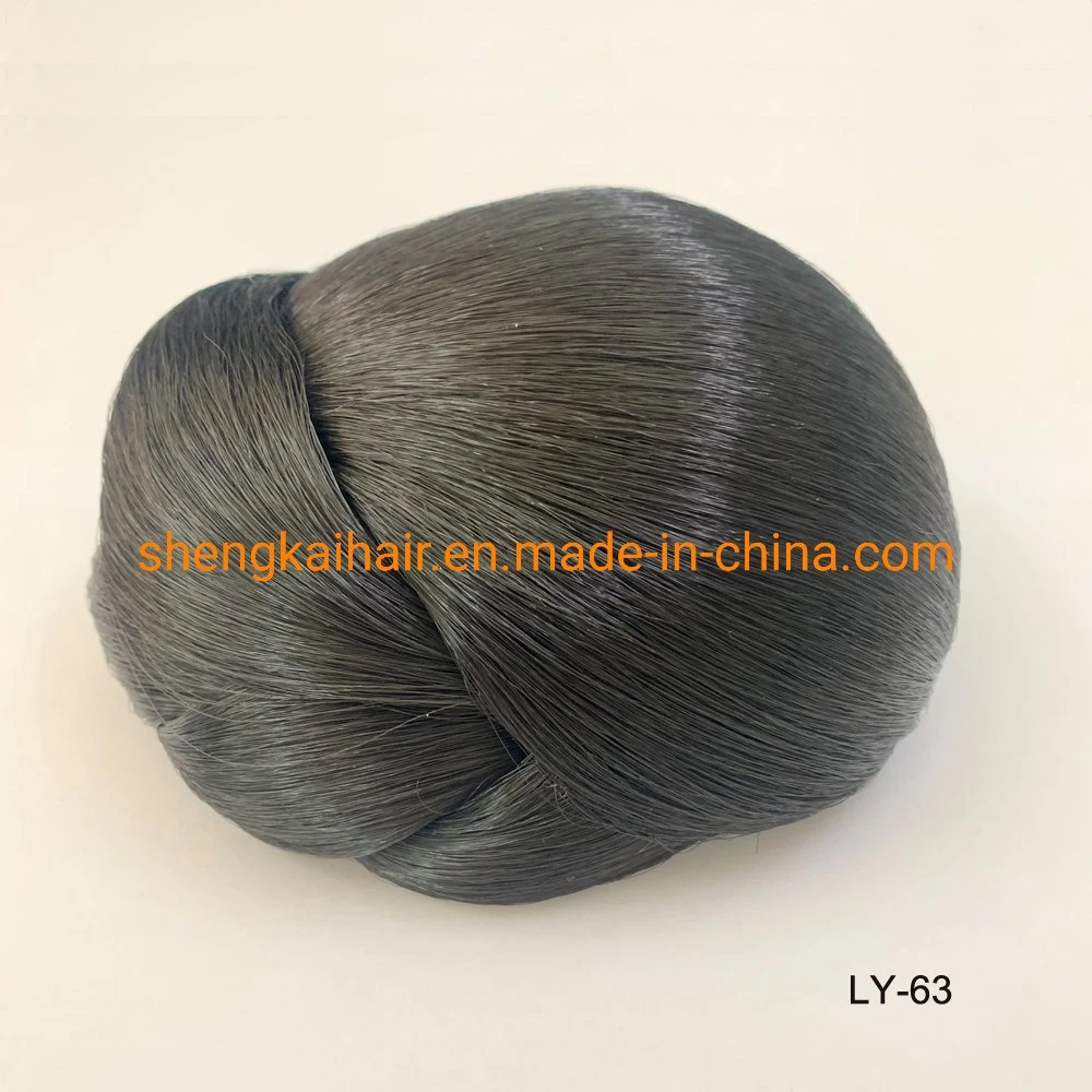 Venda por grosso de moda de venda quente Chignon Hairpiece trançado sintético