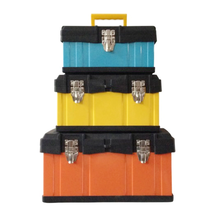 13/16/19 Inches Hot Sale Plastic Tool Box Fishing Gear Hardware Collection Portable Toolkit Multi-Functional Package Painting Storage Case