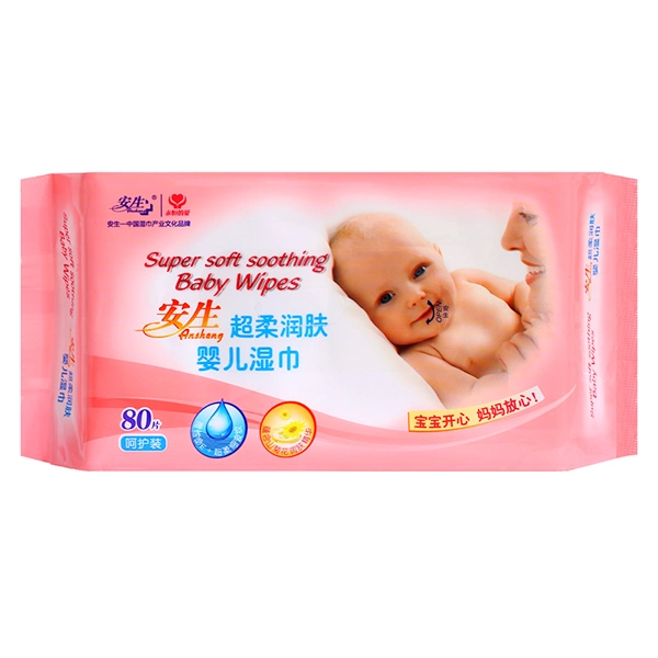 80 pcs de haute qualité en coton bébé lingette humide Bienvenue OEM