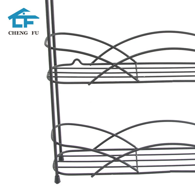 Chrome Plating 4-Tier Metal Wire Spice Rack