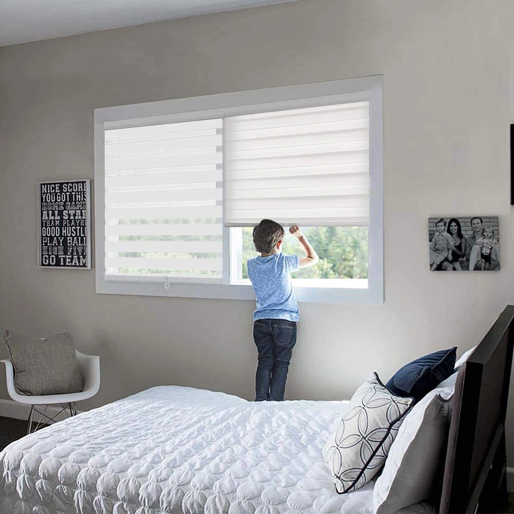 2023 Hot New Products Wholesale/Supplier Cordless Zebra Blinds Window Curtain