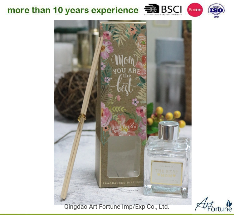 50ml Cheap Reed Diffuser with Color Label in Gift Box for Home Decor