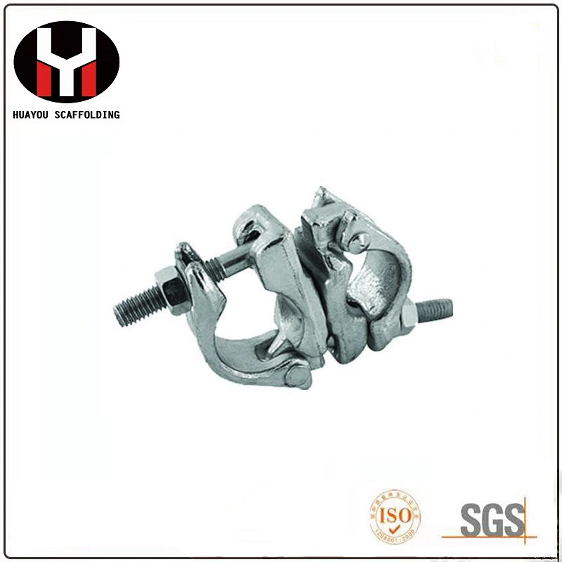 BS/norma JIS Metal estampadas Acoplador de giro/abrazadera garra fija para tubo andamios