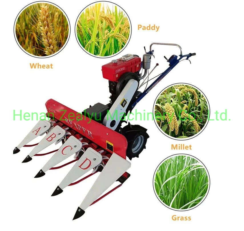 Mini Tractor Reaper 4s-120 Paddy Reaper Cutting Head Coupled