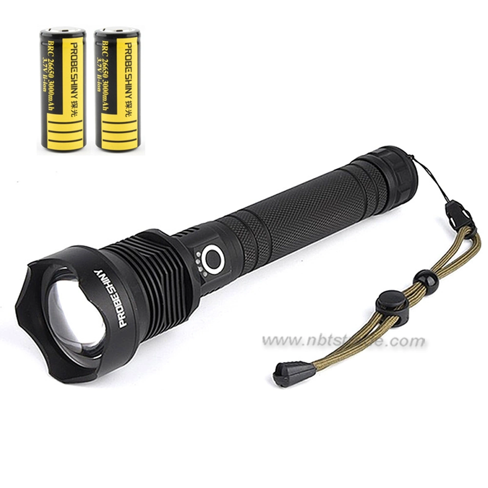 Ultra Bright P70 LED Flashlight Zoomable USB Charging Tactical Torch