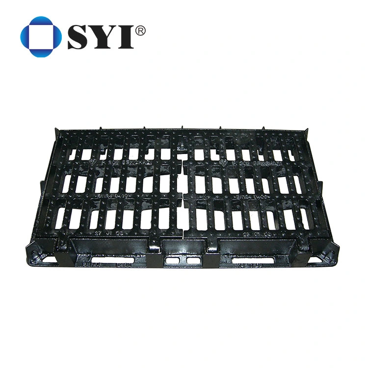 Syi Customized Ductile Iron Heavy Duty Grating Trench Drain Cover Black Grate Drain