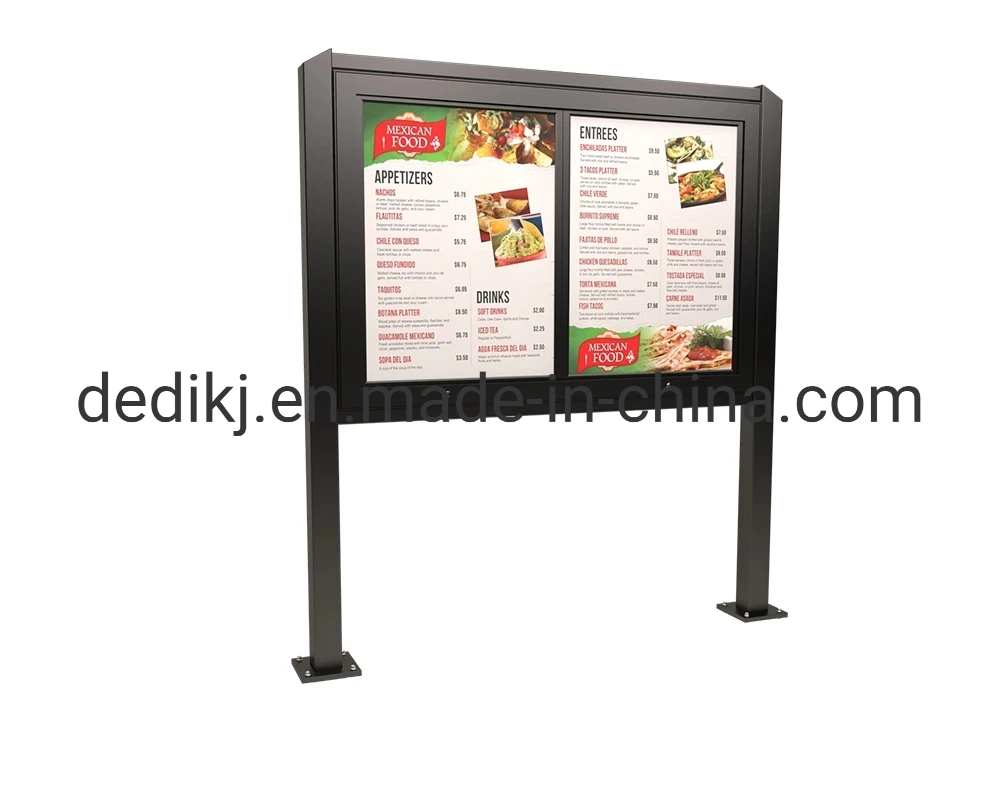 55inch Outdoor Advertising Vertical LCD Display Street Road Trivision Billboard