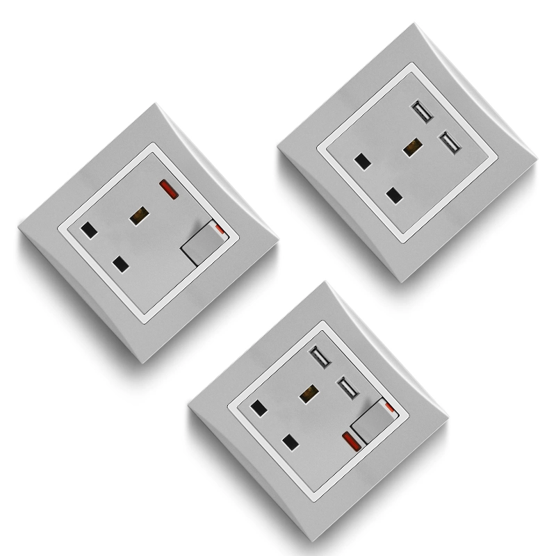 UK Switch Socket 1 Gang Switched 4 Pin Socket K3.0 Series