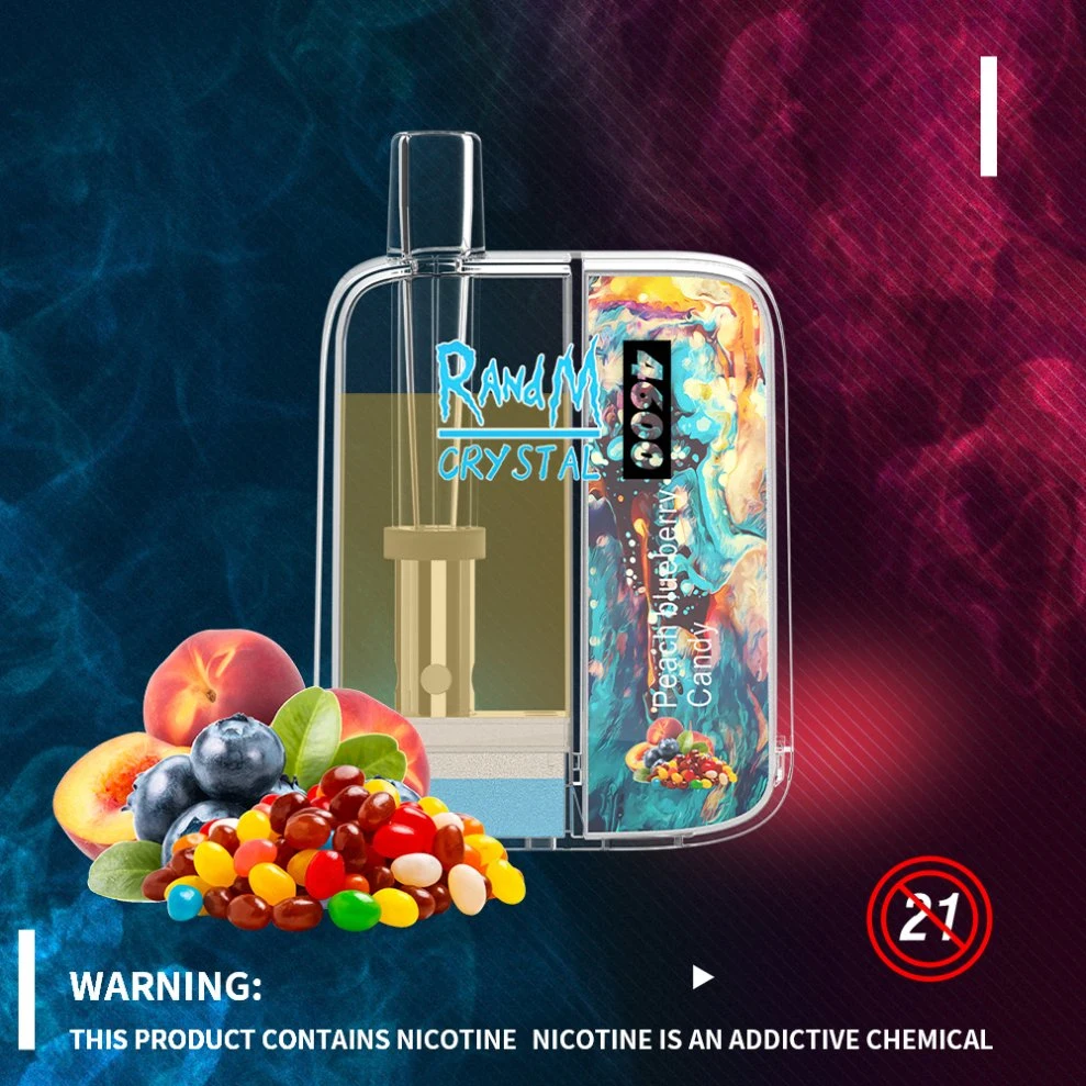 New Arrival Nice Shining Design 10ml Visible Tank Design Disposable/Chargeable Pod Randm Crystal 4600 Puffs Mini Disposable/Chargeable vape