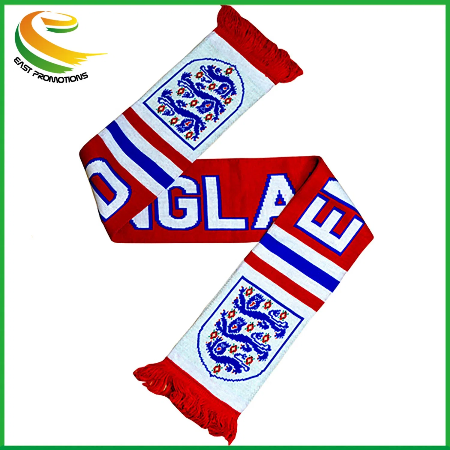 Polyester Satin Printing Sports Team Promotional Football Fans Scarf