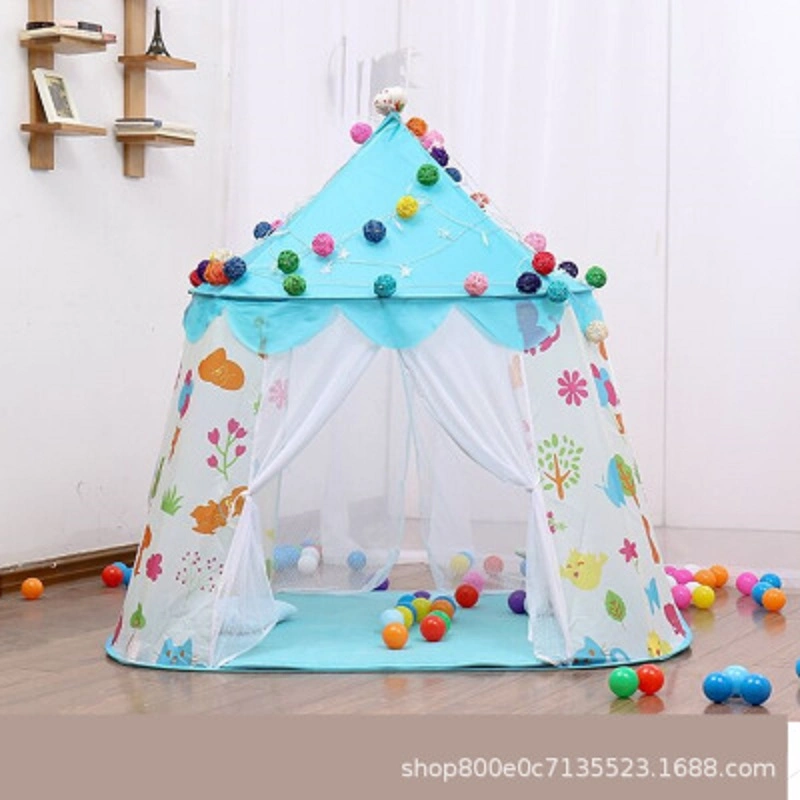 Kiddie Mesh House Tent Collapsible Children Tent Pop up Square Indoor Game Room Esg16367