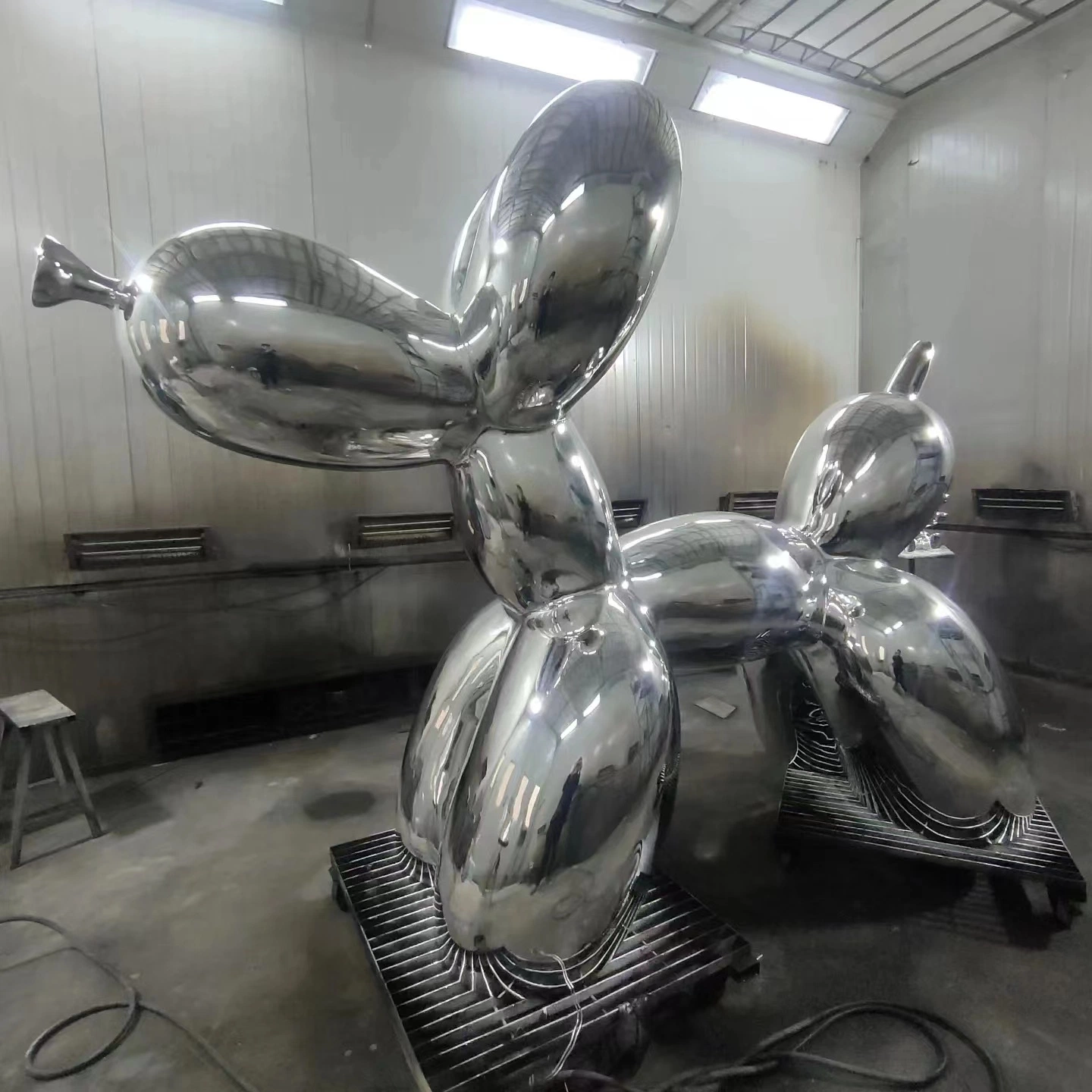 Custom Large Size Plating Balloon Statue Stainless Steel Balloon Sculpture for Decoration