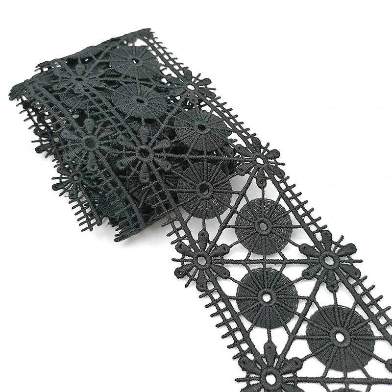 Hight Quality Polyester Embroidery Trimming Lace for Garment Accessories