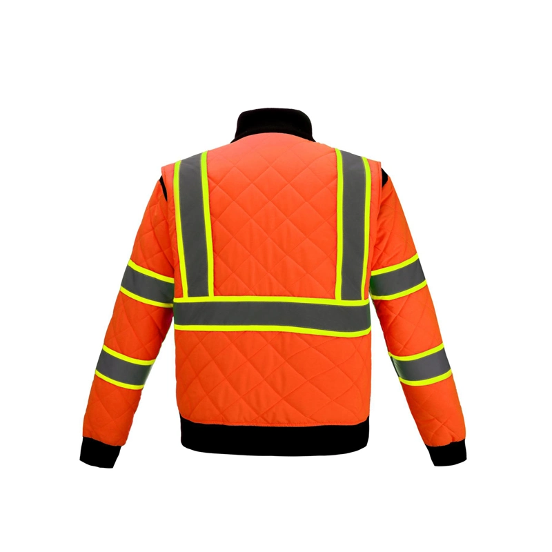 Apparel Customized Hi Viz Reflective Hooded Work Wear Cycling Jacket