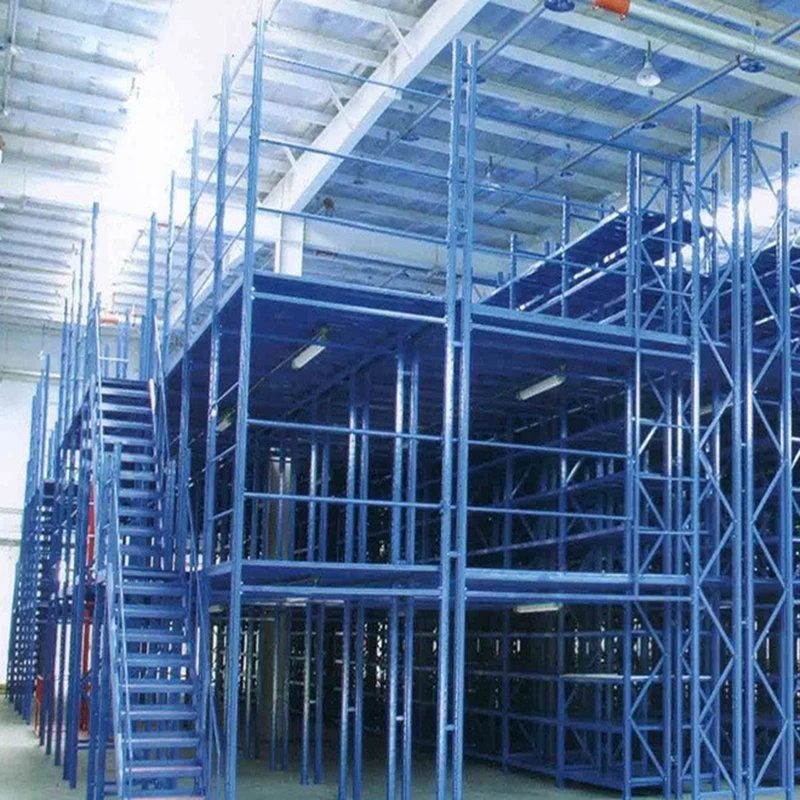 Multi-Tier Warehouse Storage Racking System Steel Mezzanine Floor/Bookshelf