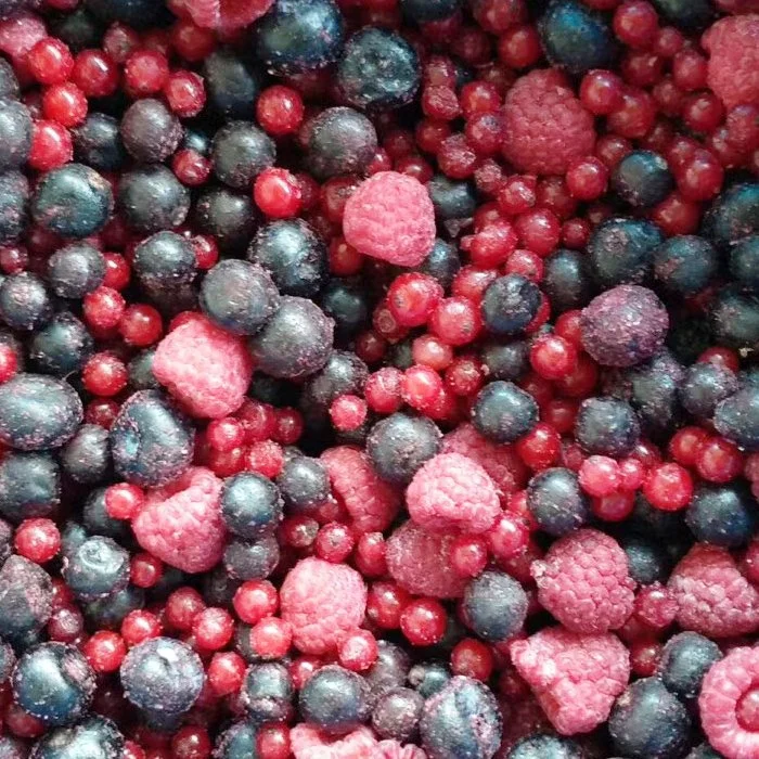 Las bayas congeladas mezcla de bayas de arándano Blackberrry Fresa frambuesa.