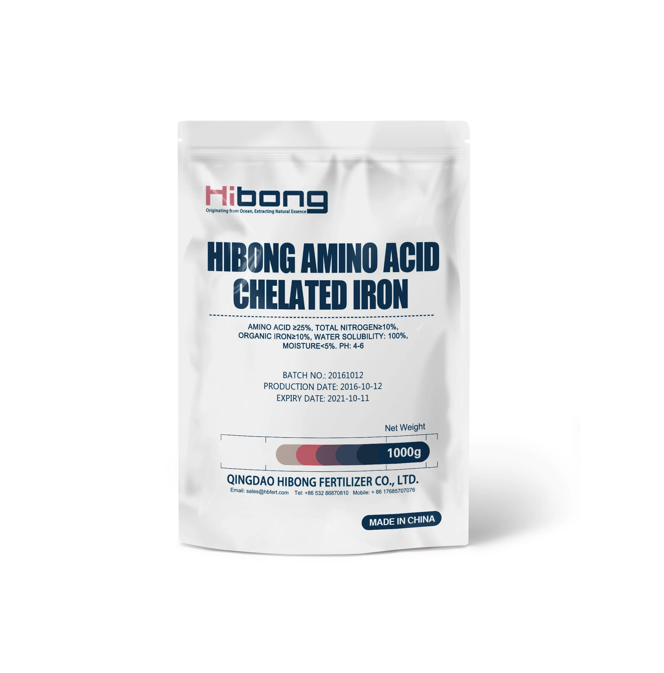 Hibong Agriculture Amino Acid Chelated Iron Organic Fertilizer