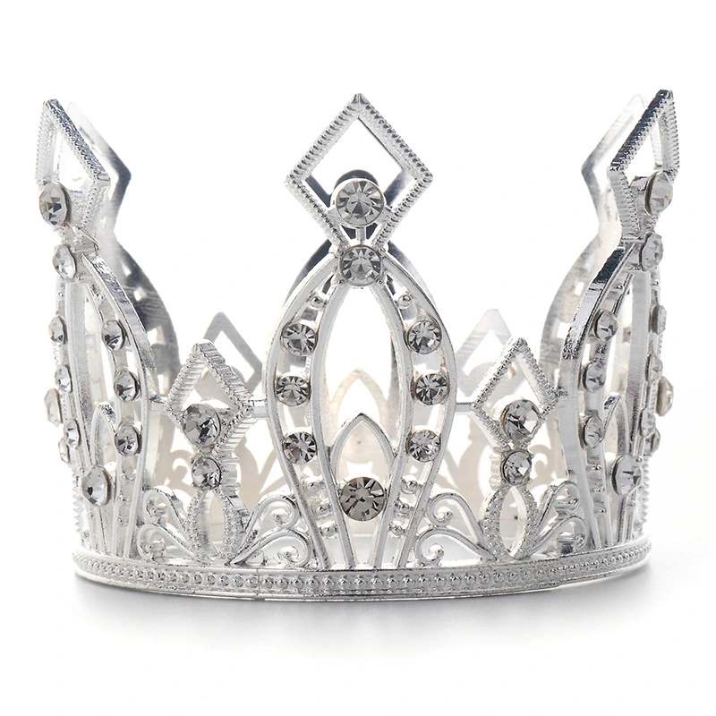 Höhe Floral Volle Krone Strass Kristall Tiara Braut Hochzeit Haar Zubehör