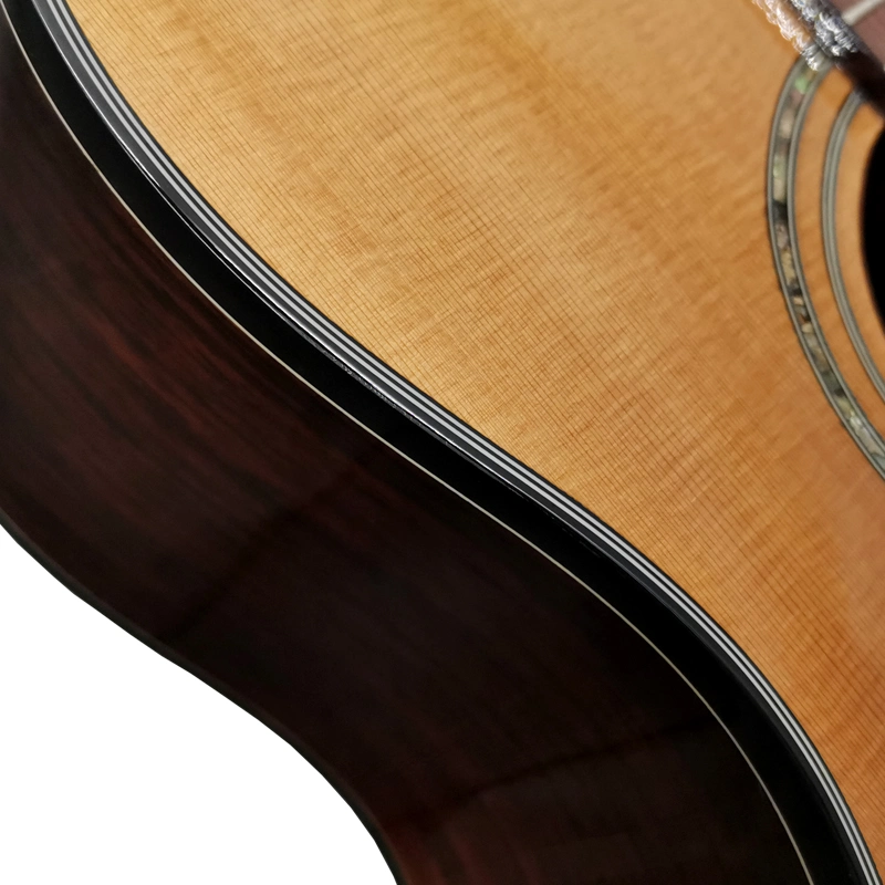 Aiersi superior sólida D el agujero para la venta de guitarra de jazz Gitano