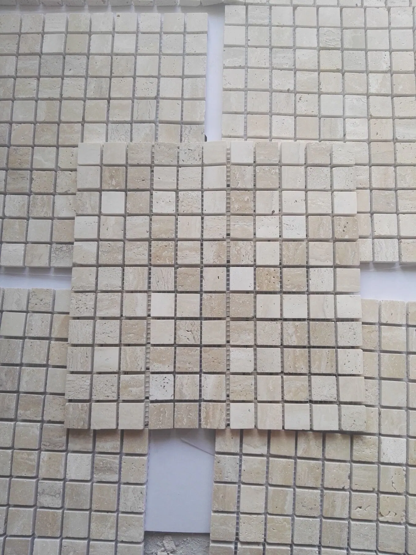 Beige Travertine Stone Marble Mosaic for Exterior