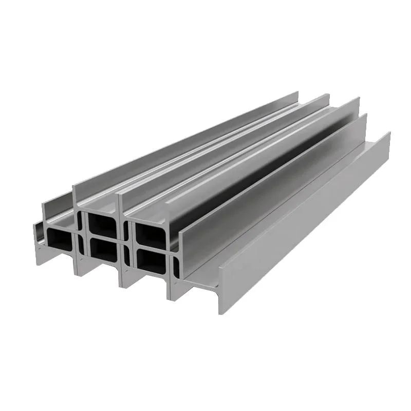 Viga de aço em forma de H de alta qualidade, feita de aço carbono Q235 ASTM A36, utilizada como suporte de telhado.
