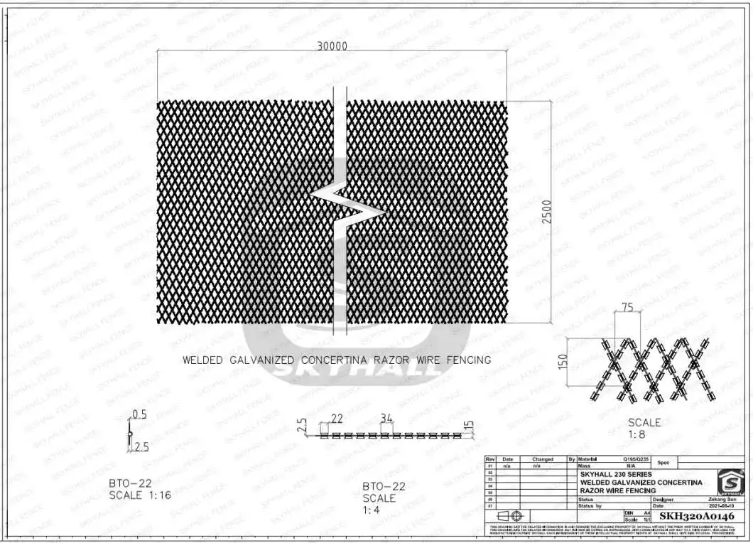 Welded Diamond Razor Wire Mesh High quality/High cost performance Welded Razor Mesh for Perimeter Protection