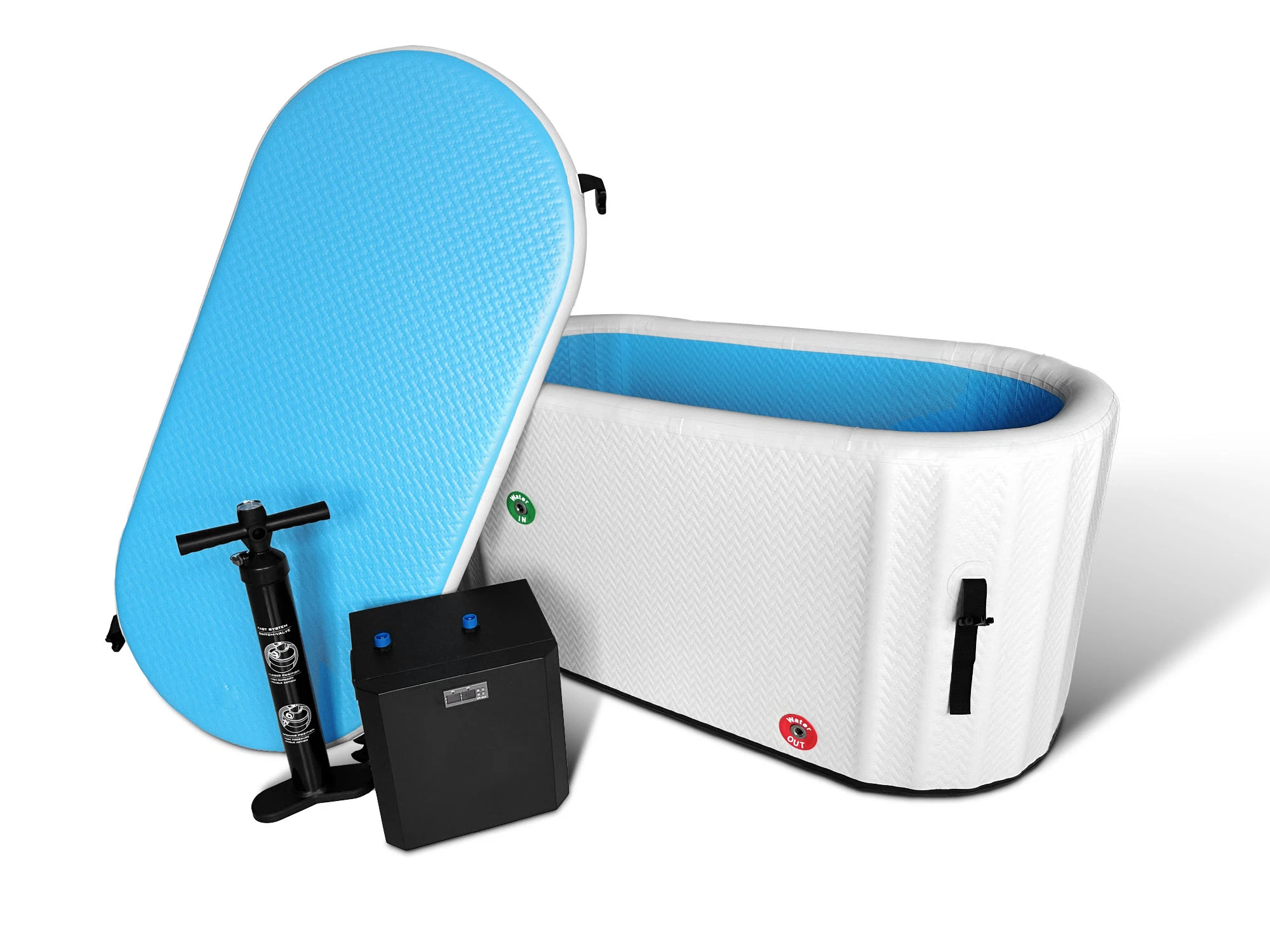 Sauna and Cold Plunge Baths Inflatable Cold Plunge Tub with Chiller