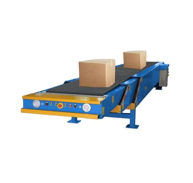 Adjustable Movable Telescopic Belt Conveyor System for Container Factory AC Power Driven Motorized Mobile Loading Unloading Conveyor