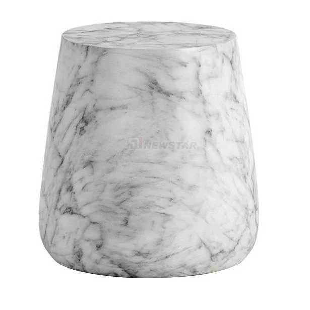 White Marble Side Table for Living Room Modern Industry Wholesale/Supplier Price Corner Side Table Polished Indoor Furniture Decoration